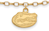 Image of Gold Plated Sterling Silver University of Florida Anklet by LogoArt