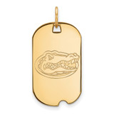 Gold Plated Sterling Silver University of Florida Small Dog Tag by LogoArt