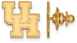 Image of Gold Plated Sterling Silver University of Houston Lapel Pin by LogoArt
