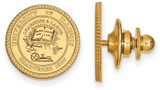 Image of Gold Plated Sterling Silver University of Illinois Crest Lapel Pin by LogoArt