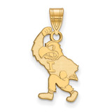 Gold Plated Sterling Silver University of Iowa Large Pendant by LogoArt GP077UIA