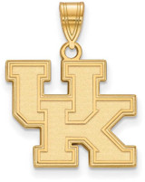 Image of Gold Plated Sterling Silver University of Kentucky Med Pendant LogoArt GP003UK