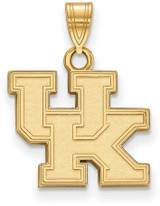 Image of Gold Plated Sterling Silver University of Kentucky Small Pendant LogoArt GP002UK
