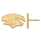Gold Plated Sterling Silver University of Nevada Small Post Earrings by LogoArt