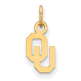Gold Plated Sterling Silver University of Oklahoma X-Small Pendant by LogoArt
