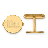 Gold Plated Sterling Silver University of Pittsburgh Cuff Links by LogoArt