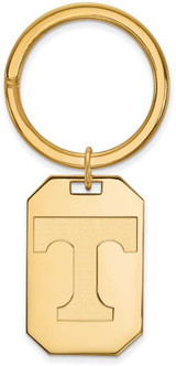 Image of Gold Plated Sterling Silver University of Tennessee Key Chain by LogoArt