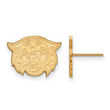 Image of Gold Plated Sterling Silver Villanova University Sm Post Earrings LogoArt GP036