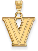 Image of Gold Plated Sterling Silver Villanova University Small Pendant LogoArt GP001VIL