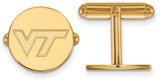 Image of Gold Plated Sterling Silver Virginia Tech Cuff Links by LogoArt