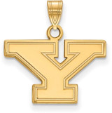 Image of Gold Plated Sterling Silver Youngstown State University Sm Pendant LogoArt GP001