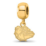 Image of Gold-Plated Sterling Silver LogoArt Gonzaga University Bead Charm XS Dangle
