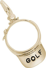 Image of Golf Visor Charm (Choose Metal) by Rembrandt