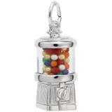 Image of Gumball Machine Charm w/ Multicolor Beads (Choose Metal) by Rembrandt