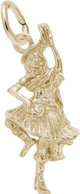 Image of Highland Dancer Charm (Choose Metal) by Rembrandt