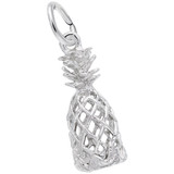 Image of Hollow Pineapple Charm (Choose Metal) by Rembrandt