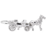 Image of Horse Drawn Carriage Charm (Choose Metal) by Rembrandt