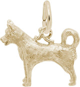 Image of Husky Charm (Choose Metal) by Rembrandt