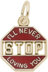 Image of Ill Never Stop Loving You Charm (Choose Metal) by Rembrandt