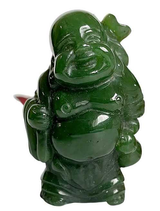Image of Jade Traveling Buddha Figurine (J-TravelBuddha)