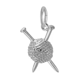 Image of Knitting Charm (Choose Metal) by Rembrandt