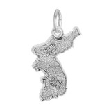 Image of Korea Map Charm (Choose Metal) by Rembrandt