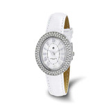 Image of Ladies Charles Hubert Stainless Leather Band 29x34mm Watch