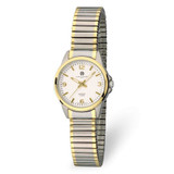 Image of Ladies Charles Hubert Titanium Silver-Tone Dial Expansion Band Watch
