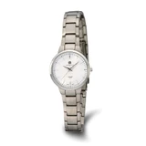 Image of Ladies Charles Hubert Titanium Silver-Tone Dial Ultra Slim Watch