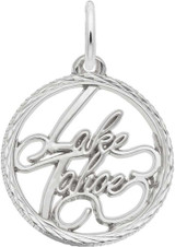Image of Lake Tahoe Faceted Charm (Choose Metal) by Rembrandt