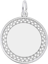 Image of Large Filigree Charm (Choose Metal) by Rembrandt