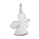 Image of Large Guardian Angel Charm (Choose Metal) by Rembrandt