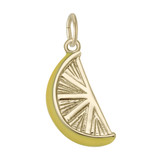 Image of Lemon Slice Charm (Choose Metal) by Rembrandt