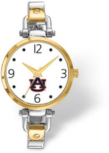 Image of LogoArt Auburn University Elegant Ladies 2-tone Watch