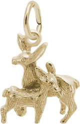 Image of Love You Deerly Charm (Choose Metal) by Rembrandt
