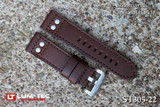 Image of Lum-Tec Watches - Replacement Parts - 22mm Chardon Riveter Leather Strap - (20mm Buckle NOT Included)