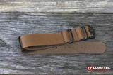 Image of Lum-Tec Watches - Replacement Parts - 24mm Military Leather Strap w/ PVD Buckle