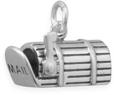 Image of Mailbox Charm 925 Sterling Silver