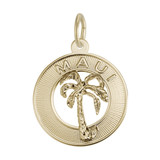 Image of Maui Palm Tree Charm (Choose Metal) by Rembrandt