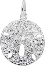 Image of Medium Sand Dollar Charm (Choose Metal) by Rembrandt