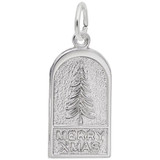 Image of Merry Xmas Tree Charm (Choose Metal) by Rembrandt