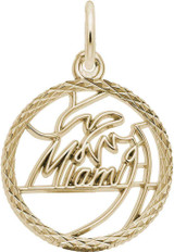 Image of Miami Faceted Charm (Choose Metal) by Rembrandt