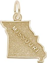 Image of Missouri Map Charm (Choose Metal) by Rembrandt