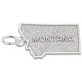Image of Montana Map Charm (Choose Metal) by Rembrandt