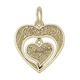 Image of Mother Daughter Hearts Charm (Choose Metal) by Rembrandt