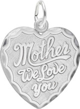 Image of Mother We Love You Heart Charm (Choose Metal) by Rembrandt
