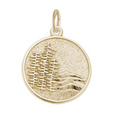 Image of Mountain Scene Charm (Choose Metal) by Rembrandt