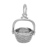 Image of Nantucket Basket Charm (Choose Metal) by Rembrandt