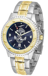 Image of Naval Academy Midshipmen Competitor Two Tone AnoChrome Mens Watch