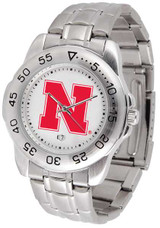 Image of Nebraska Cornhuskers Sport Steel Mens Watch